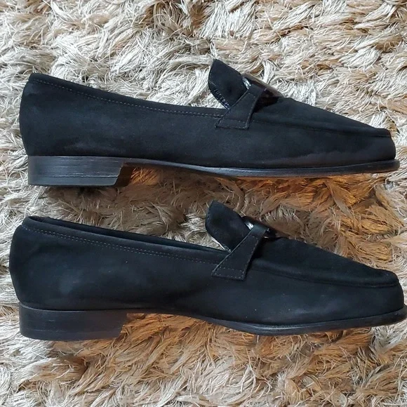MOSCHINO black suede loafers - Picture 8 of 12